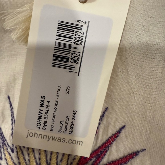 JOHNNY WAS
BIYA SHORT HOODIE SIZE XL - Picture 13 of 14